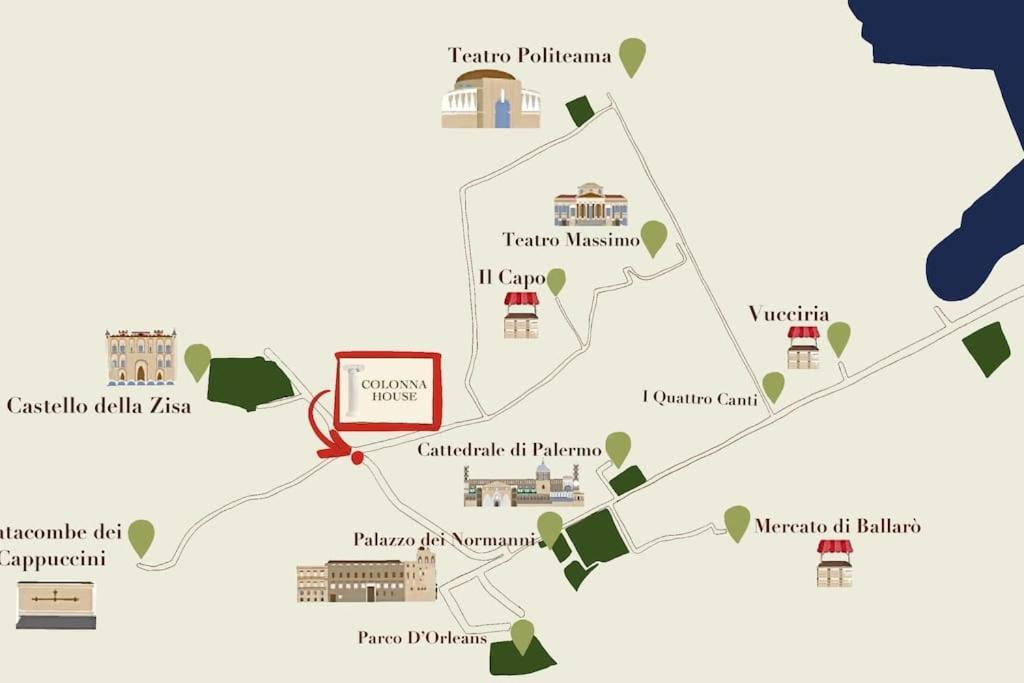 Colonna House Casa Tra La Zisa E La Cattedrale Apartment Palermo Ngoại thất bức ảnh